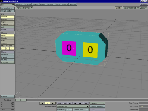 9. The model with its sequenced textures applied