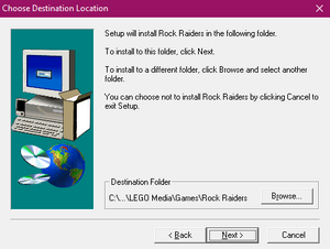 Rock Raiders Setup (Windows 10) - Choose Destination Location.png