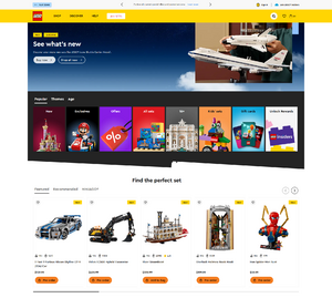 The LEGO Shop US homepage