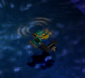 Flying over water