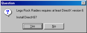 Rock Raiders Setup (Windows 98) - Question (DirectX6).png