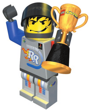 Racers manual p35 - Rocket Racer with trophy.png