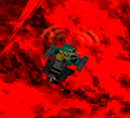 Flying over lava
