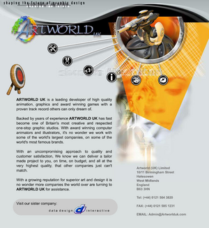 Artworld UK home page 20000818.png